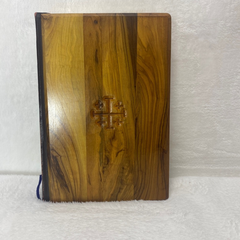 Old & New Testaments Holy Bible RSV Jerusalem 1972 Wood Cover Maps
